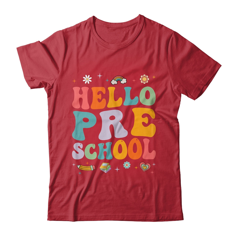 Hello Preschool Back To School Teachers Kids Girls Shirt & Hoodie | siriusteestore