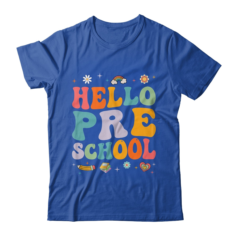 Hello Preschool Back To School Teachers Kids Girls Shirt & Hoodie | siriusteestore