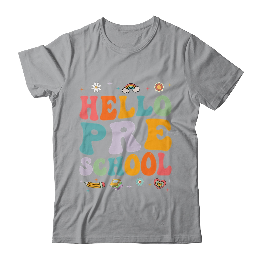 Hello Preschool Back To School Teachers Kids Girls Shirt & Hoodie | siriusteestore