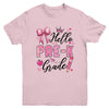 Hello Preschool First Day Of School Coquette Teacher Girl Youth Shirt | siriusteestore