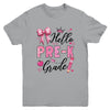 Hello Preschool First Day Of School Coquette Teacher Girl Youth Shirt | siriusteestore