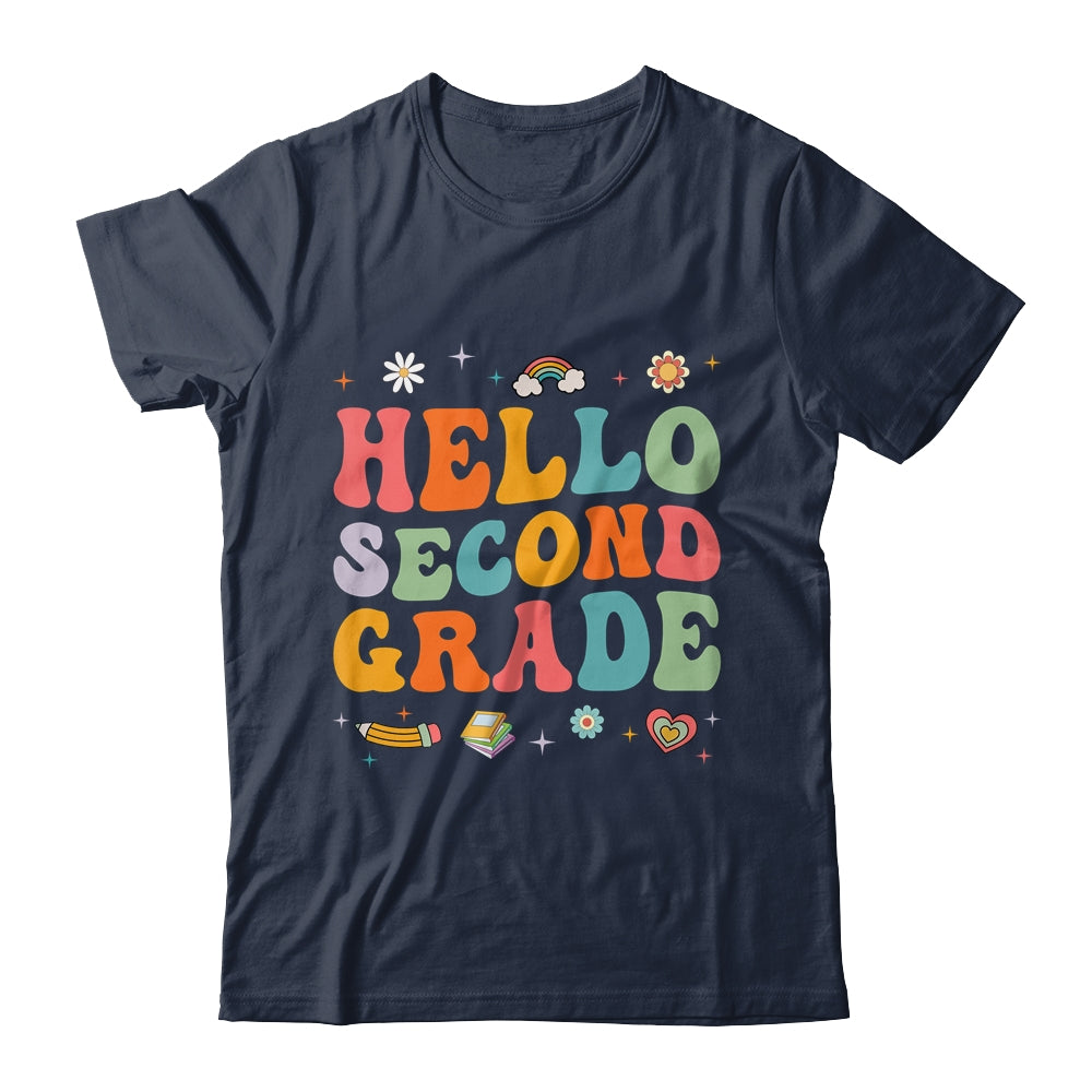 Hello Second 2nd Grade Back To School Teachers Kids Girls Shirt & Hoodie | siriusteestore