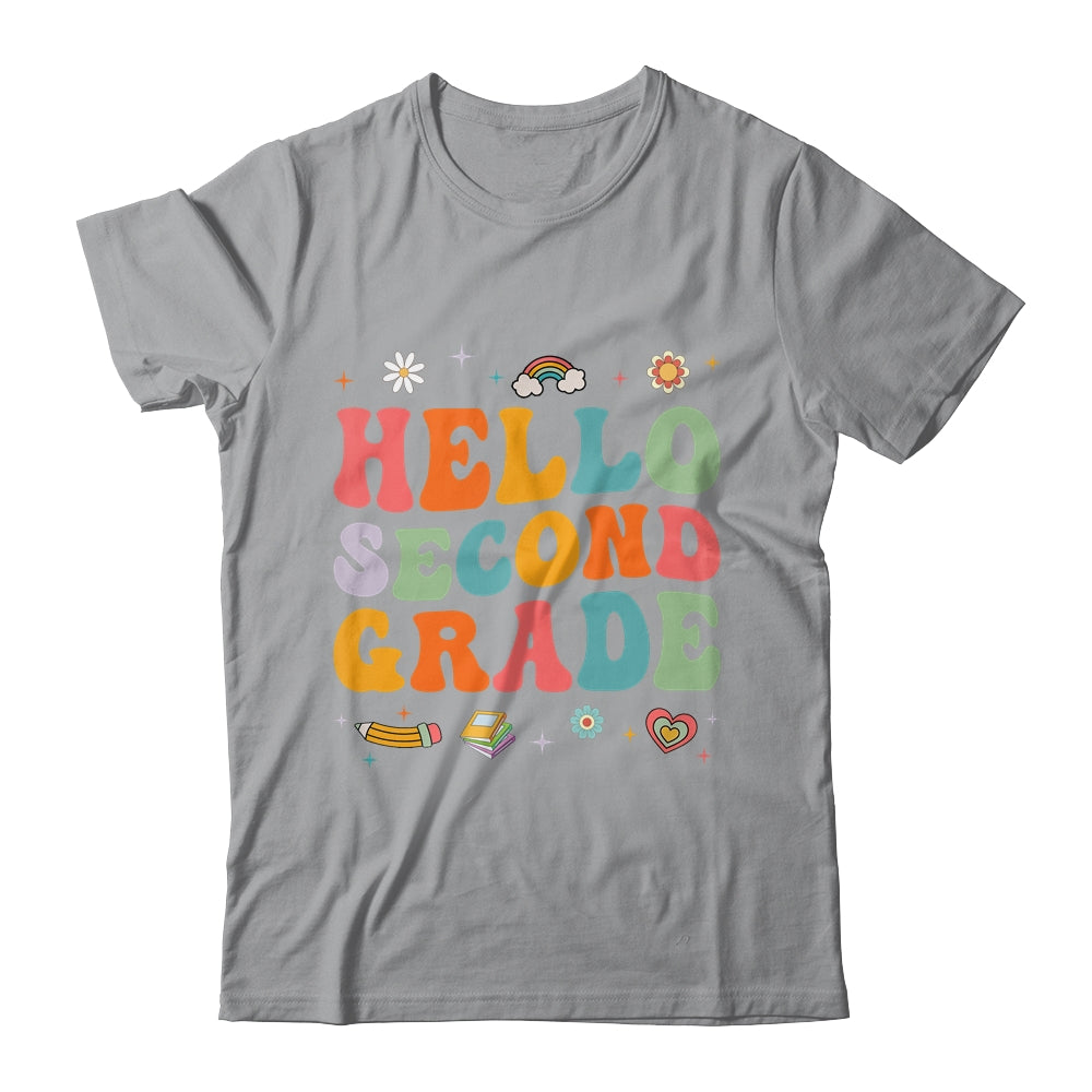Hello Second 2nd Grade Back To School Teachers Kids Girls Shirt & Hoodie | siriusteestore