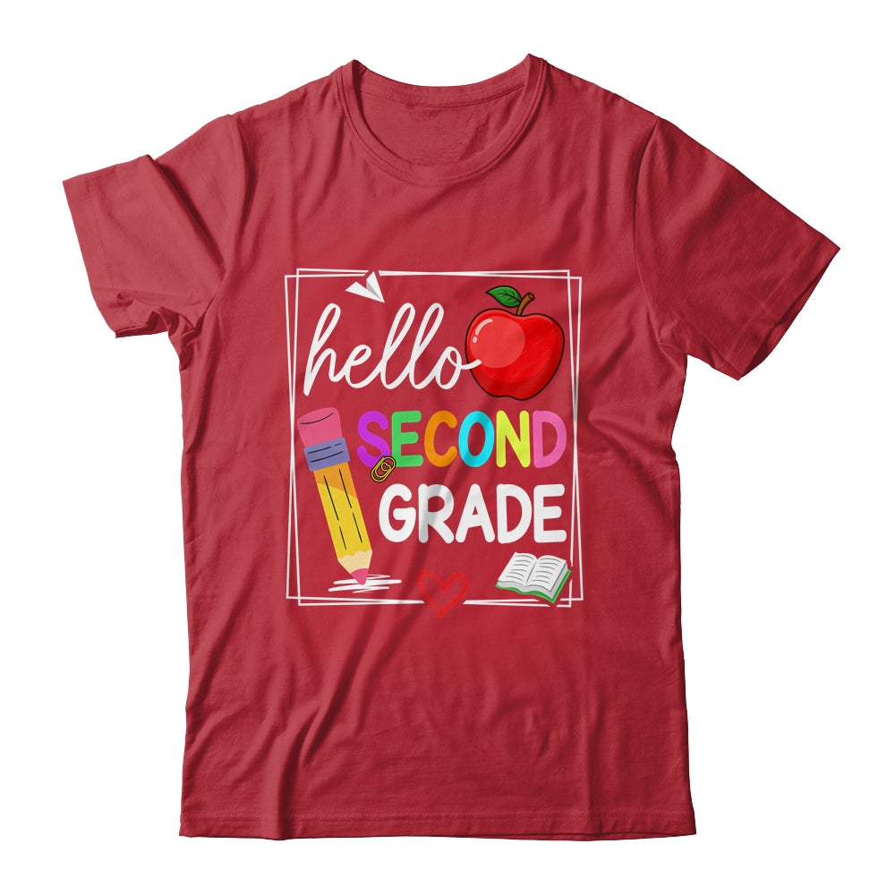 Hello Second Grade Team 2nd Grade Back To School Teacher Kid Shirt & Hoodie | siriusteestore