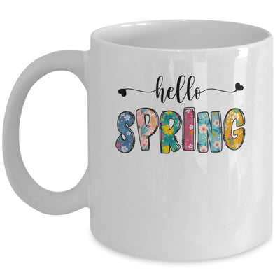 Hello Spring Flower Happy Easter Floral Mom Plant Lover Mug | siriusteestore