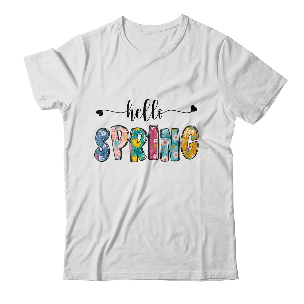 Hello Spring Flower Happy Easter Floral Mom Plant Lover Shirt & Tank Top | siriusteestore
