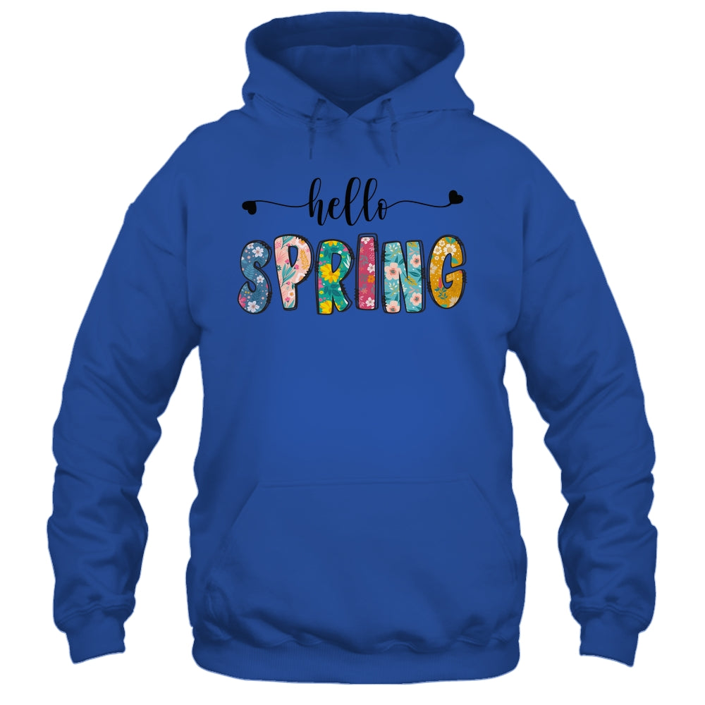 Hello Spring Flower Happy Easter Floral Mom Plant Lover Shirt & Tank Top | siriusteestore