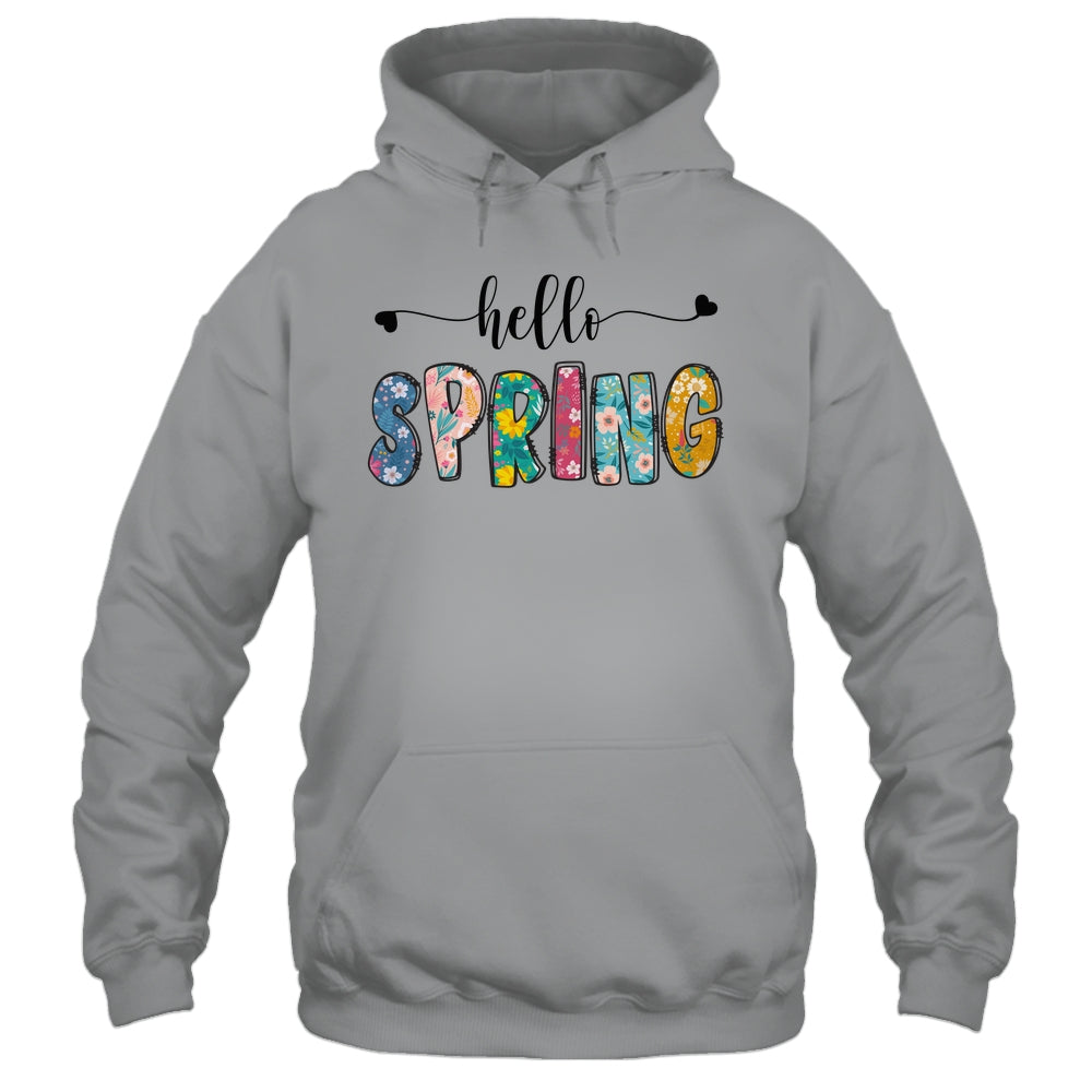 Hello Spring Flower Happy Easter Floral Mom Plant Lover Shirt & Tank Top | siriusteestore