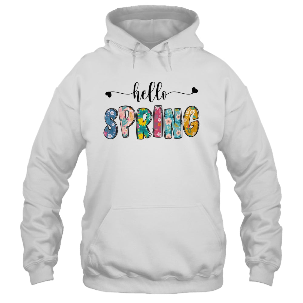 Hello Spring Flower Happy Easter Floral Mom Plant Lover Shirt & Tank Top | siriusteestore