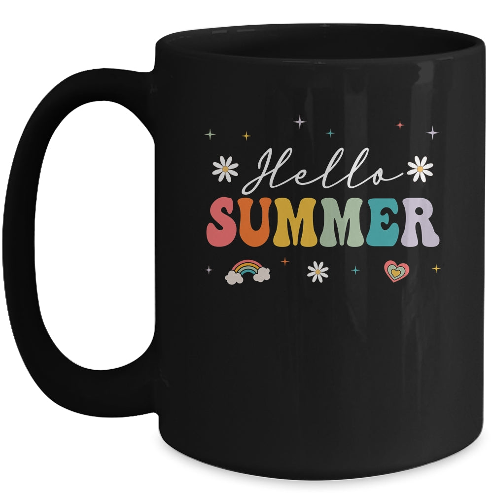 Hello Summer Cute Design Summer Vacation For Women Girl Mug | siriusteestore