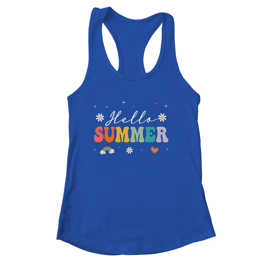 Hello Summer Cute Design Summer Vacation For Women Girl Shirt & Tank Top | siriusteestore