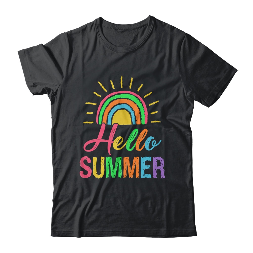 Hello Summer End Of School Year Teacher Cute For Women Kids Shirt & Tank Top | siriusteestore
