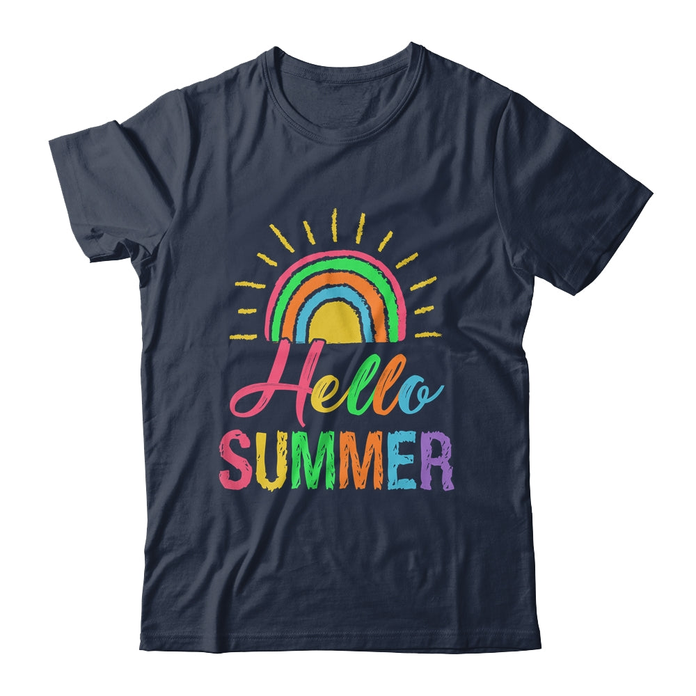 Hello Summer End Of School Year Teacher Cute For Women Kids Shirt & Tank Top | siriusteestore