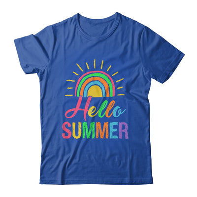 Hello Summer End Of School Year Teacher Cute For Women Kids Shirt & Tank Top | siriusteestore