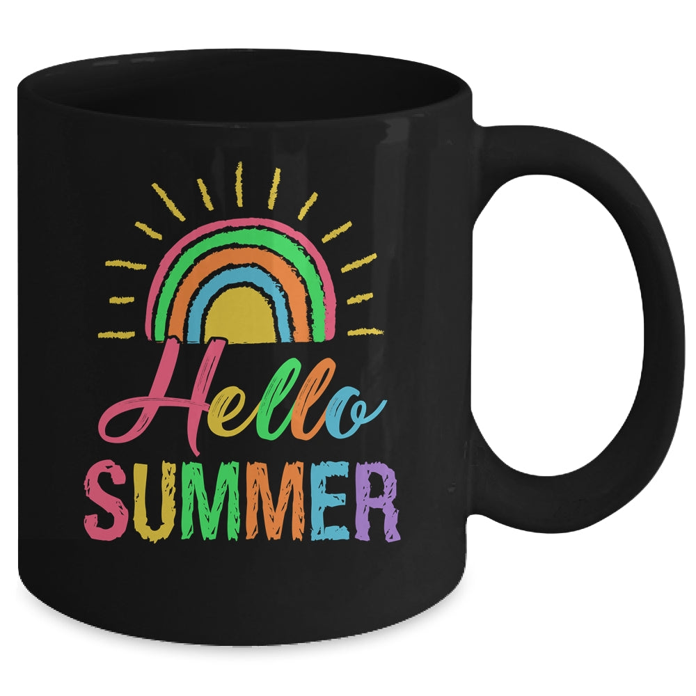 Hello Summer End Of School Year Teacher Cute For Women Kids Mug | siriusteestore
