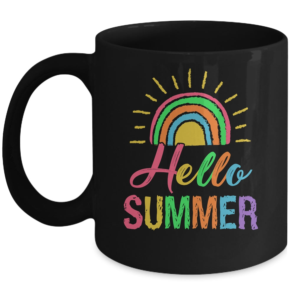 Hello Summer End Of School Year Teacher Cute For Women Kids Mug | siriusteestore