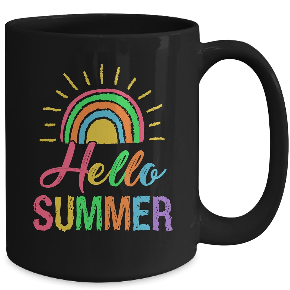 Hello Summer End Of School Year Teacher Cute For Women Kids Mug | siriusteestore