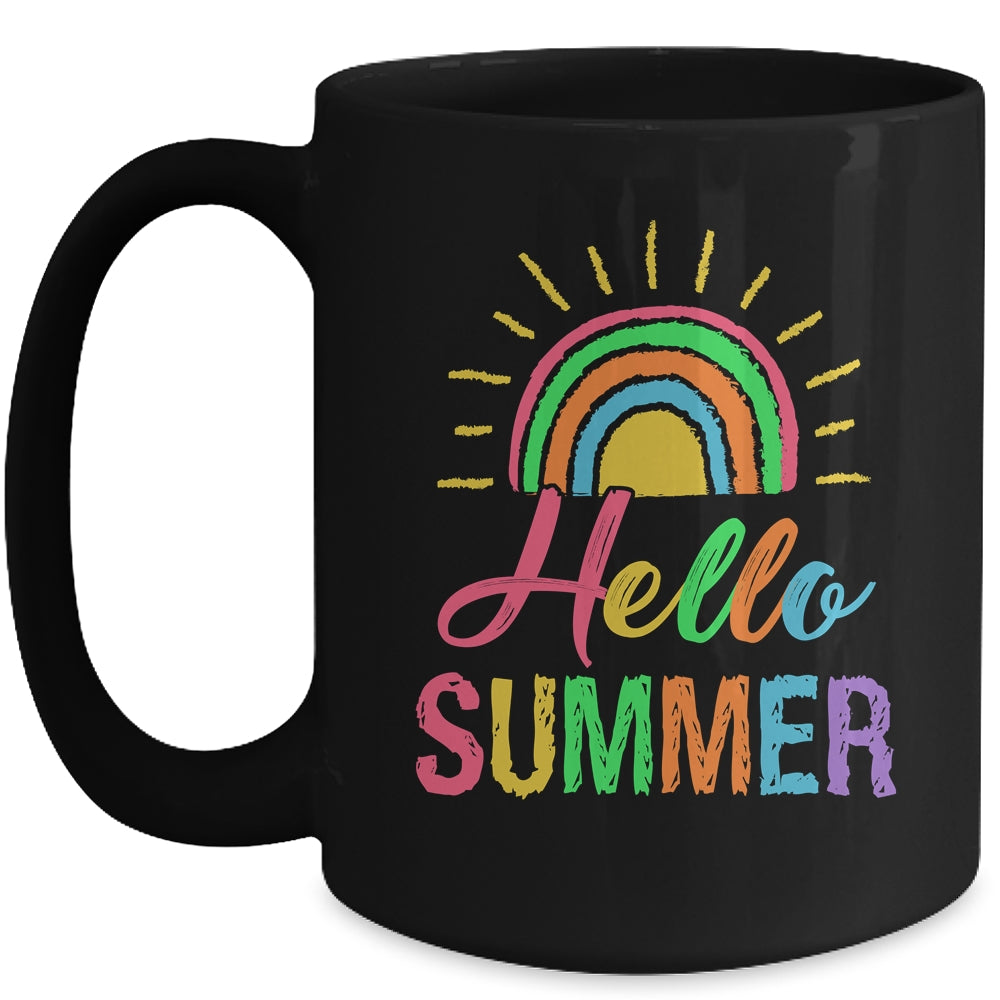 Hello Summer End Of School Year Teacher Cute For Women Kids Mug | siriusteestore