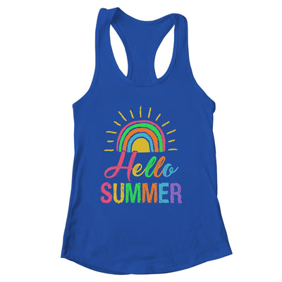 Hello Summer End Of School Year Teacher Cute For Women Kids Shirt & Tank Top | siriusteestore