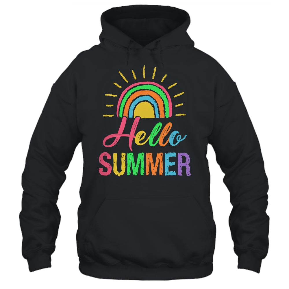 Hello Summer End Of School Year Teacher Cute For Women Kids Shirt & Tank Top | siriusteestore