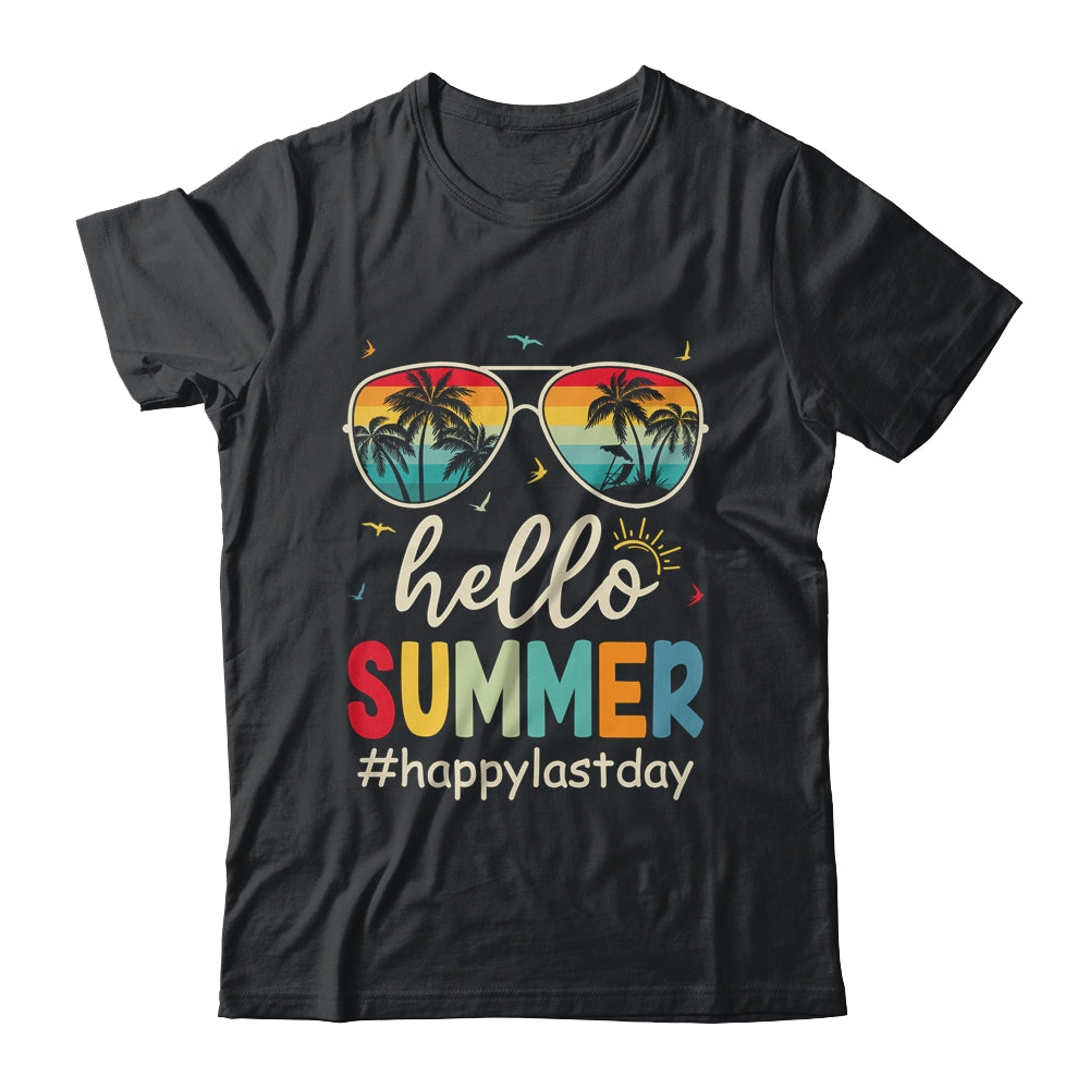 Hello Summer Happy Summer Vacation Retro Beach Men Women Shirt & Tank Top | siriusteestore