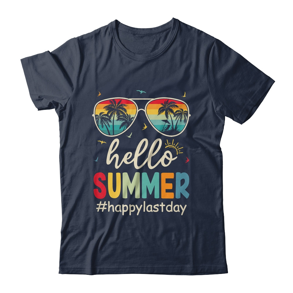 Hello Summer Happy Summer Vacation Retro Beach Men Women Shirt & Tank Top | siriusteestore