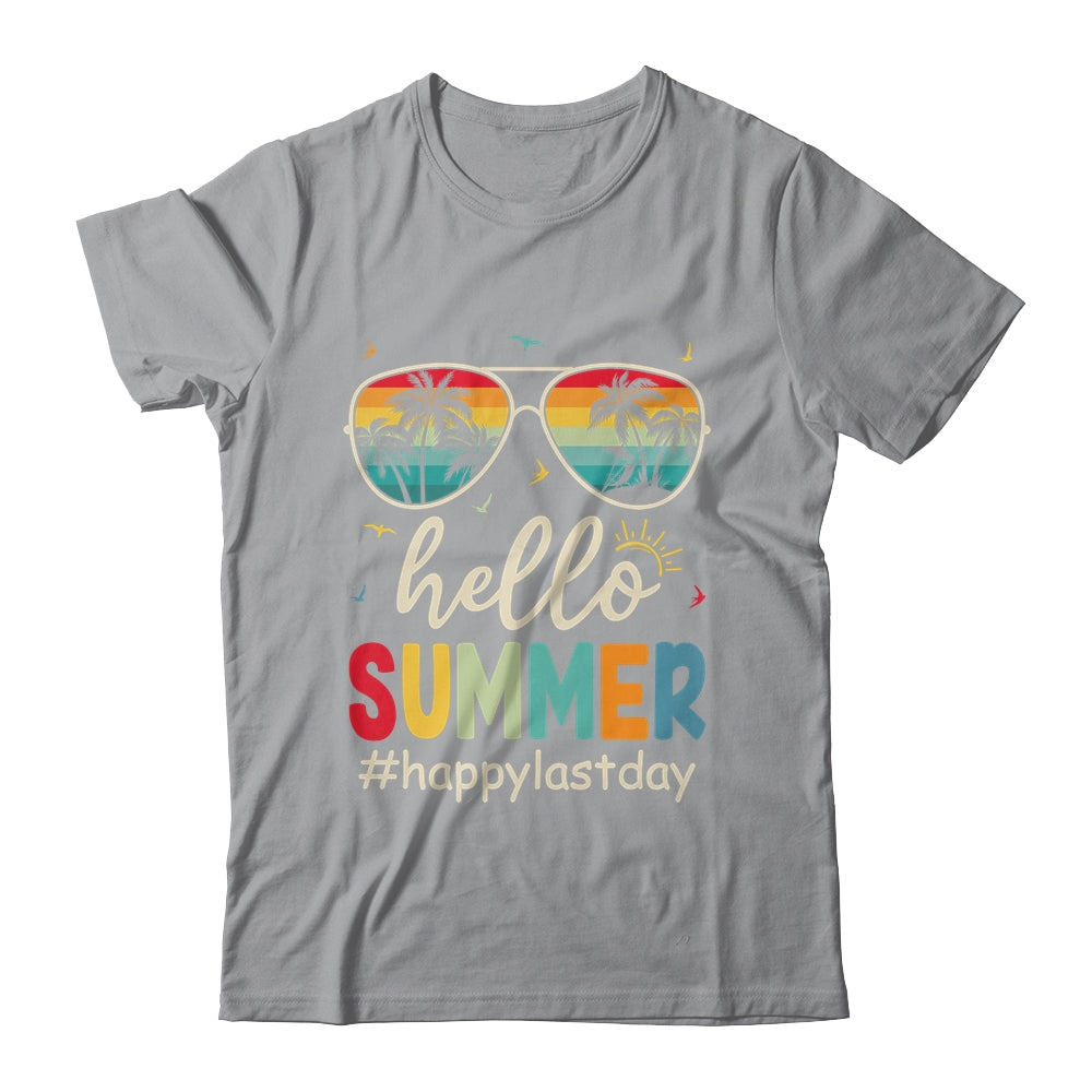 Hello Summer Happy Summer Vacation Retro Beach Men Women Shirt & Tank Top | siriusteestore