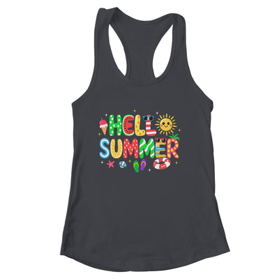 Hello Summer Vacation Ice Cream Popsicle Watermelon Beach Shirt & Tank Top | siriusteestore