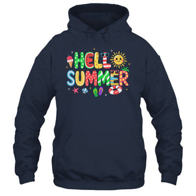 Hello Summer Vacation Ice Cream Popsicle Watermelon Beach Shirt & Tank Top | siriusteestore