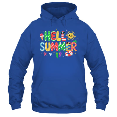 Hello Summer Vacation Ice Cream Popsicle Watermelon Beach Shirt & Tank Top | siriusteestore