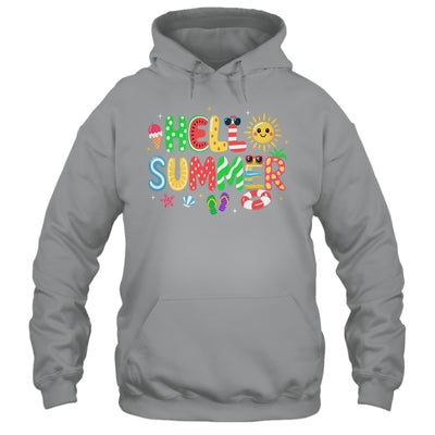 Hello Summer Vacation Ice Cream Popsicle Watermelon Beach Shirt & Tank Top | siriusteestore