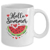 Hello Summer Watermelon Vacation Season Beach Summer Mug | siriusteestore