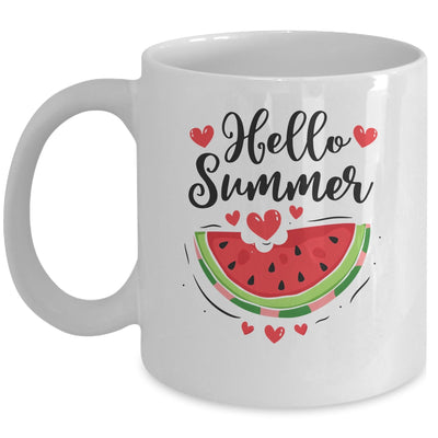 Hello Summer Watermelon Vacation Season Beach Summer Mug | siriusteestore