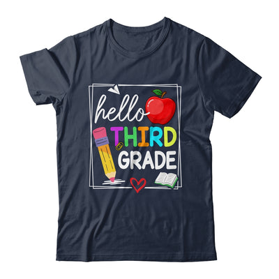 Hello Third Grade Team 3rd Grade Back To School Teacher Kids Shirt & Hoodie | siriusteestore