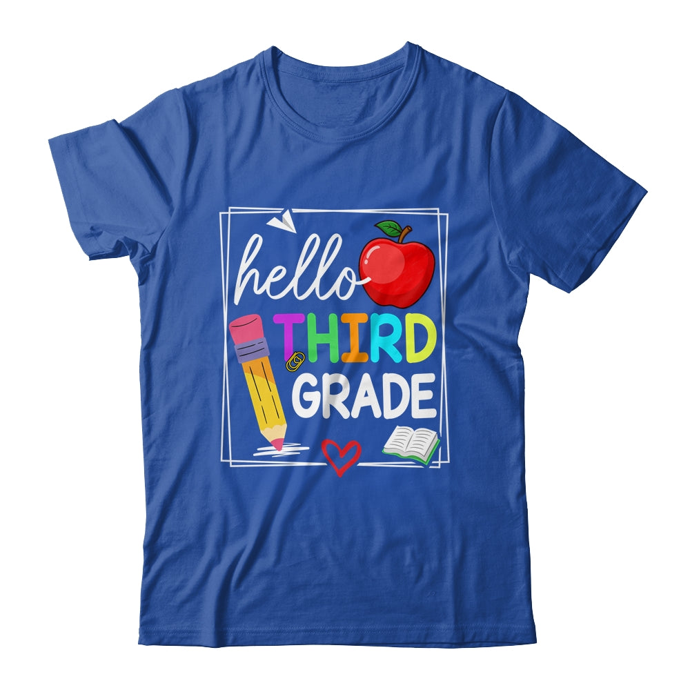 Hello Third Grade Team 3rd Grade Back To School Teacher Kids Shirt & Hoodie | siriusteestore