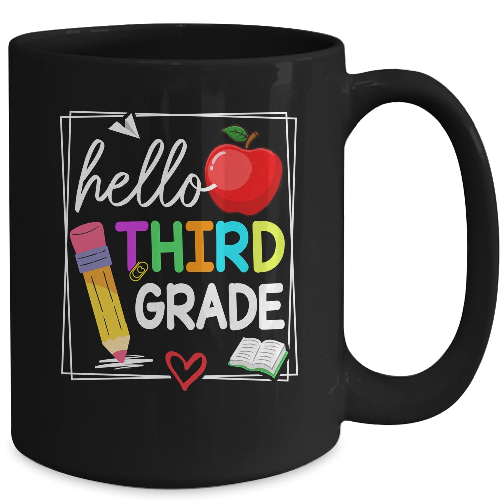 Hello Third Grade Team 3rd Grade Back To School Teacher Kids Mug | siriusteestore