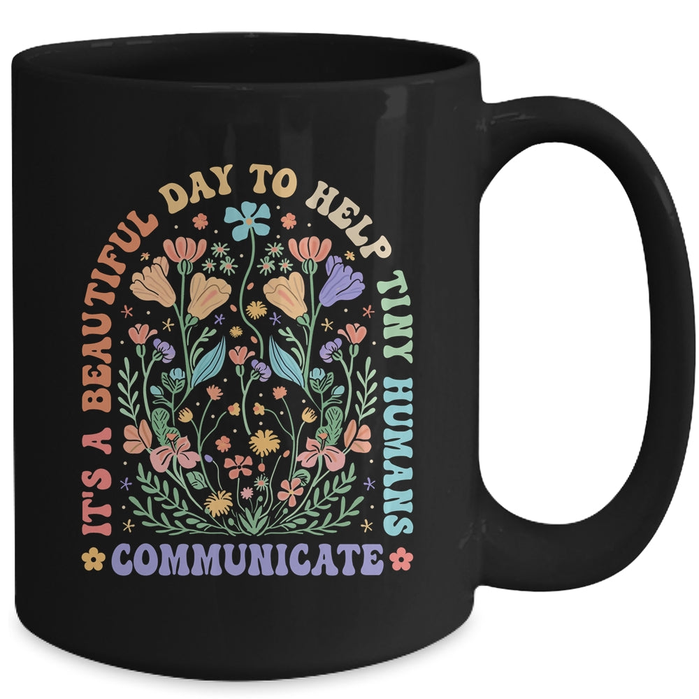 Help Tiny Humans Communicate Speech Language Pathologist SLP Mug | siriusteestore