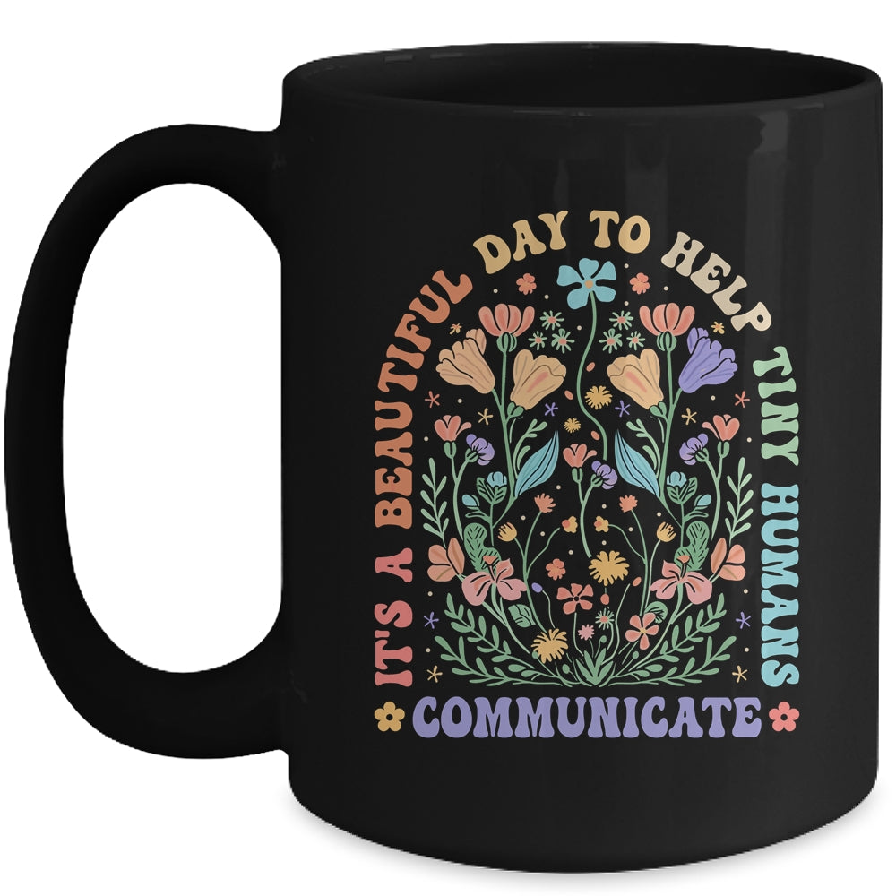 Help Tiny Humans Communicate Speech Language Pathologist SLP Mug | siriusteestore