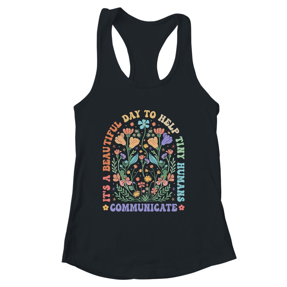 Help Tiny Humans Communicate Speech Language Pathologist SLP Shirt & Tank Top | siriusteestore