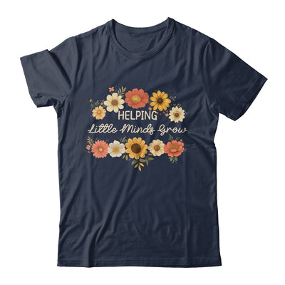 Helping Little Minds Grow Teacher Wildflower Back To School Shirt & Hoodie | siriusteestore