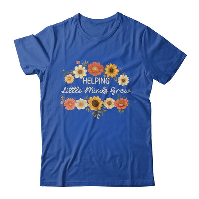 Helping Little Minds Grow Teacher Wildflower Back To School Shirt & Hoodie | siriusteestore