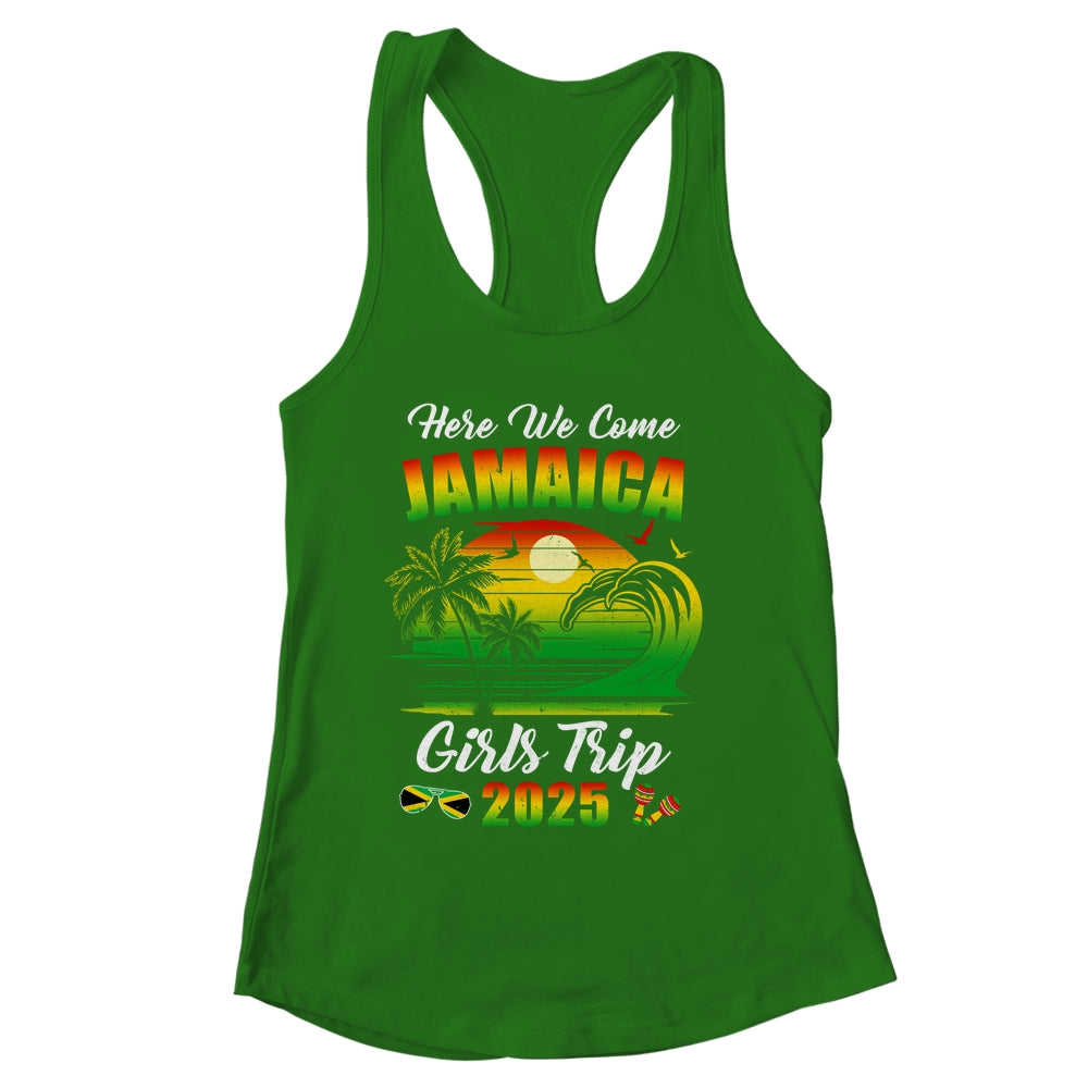Here We Come 2025 Jamaica Girls Trip Summer Vacation Funny Shirt & Tank Top | siriusteestore