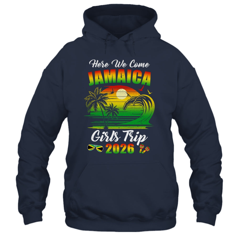 Here We Come 2026 Jamaica Girls Trip Summer Vacation Funny Shirt & Tank Top | siriusteestore