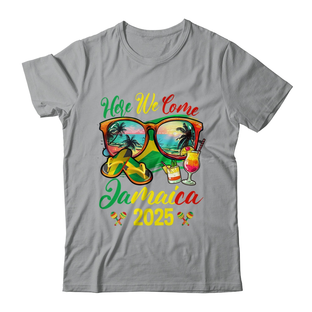 Here We Come Jamaica 2025 Family Vacation Matching Group Shirt & Tank Top | siriusteestore