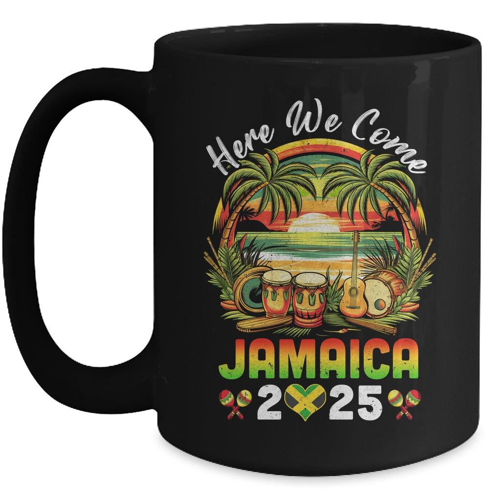 Here We Come Jamaica 2025 Girls Trip Family Summer Vacation Mug | siriusteestore