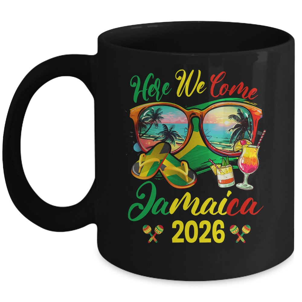 Here We Come Jamaica 2026 Family Vacation Matching Group Mug | siriusteestore