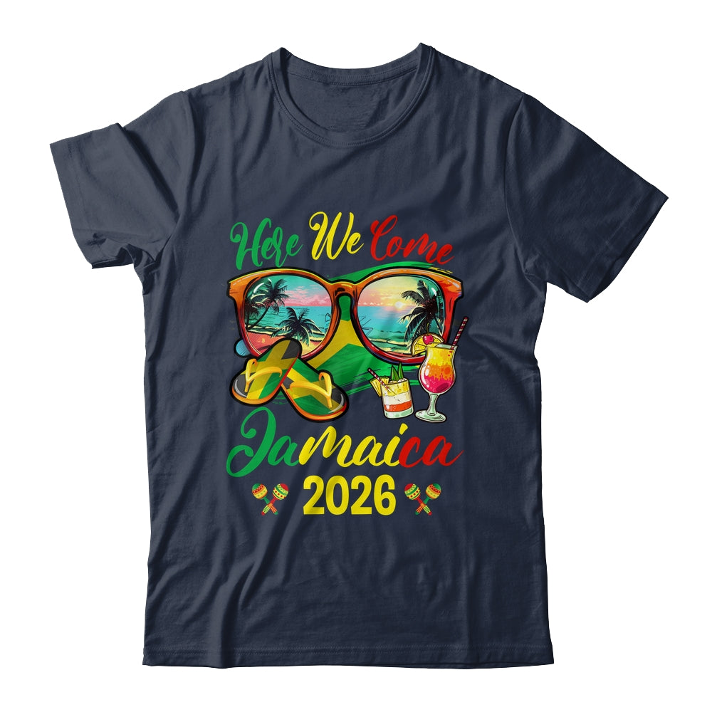 Here We Come Jamaica 2026 Family Vacation Matching Group Shirt & Tank Top | siriusteestore