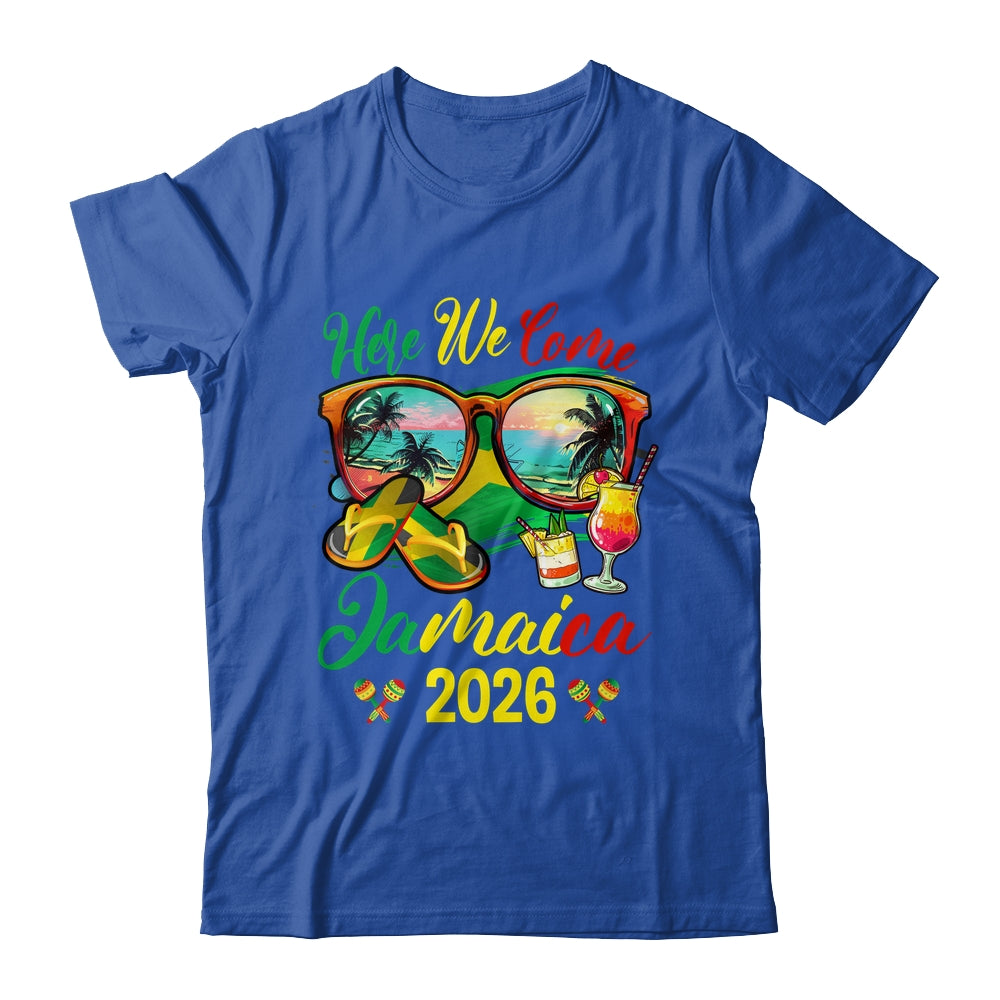 Here We Come Jamaica 2026 Family Vacation Matching Group Shirt & Tank Top | siriusteestore