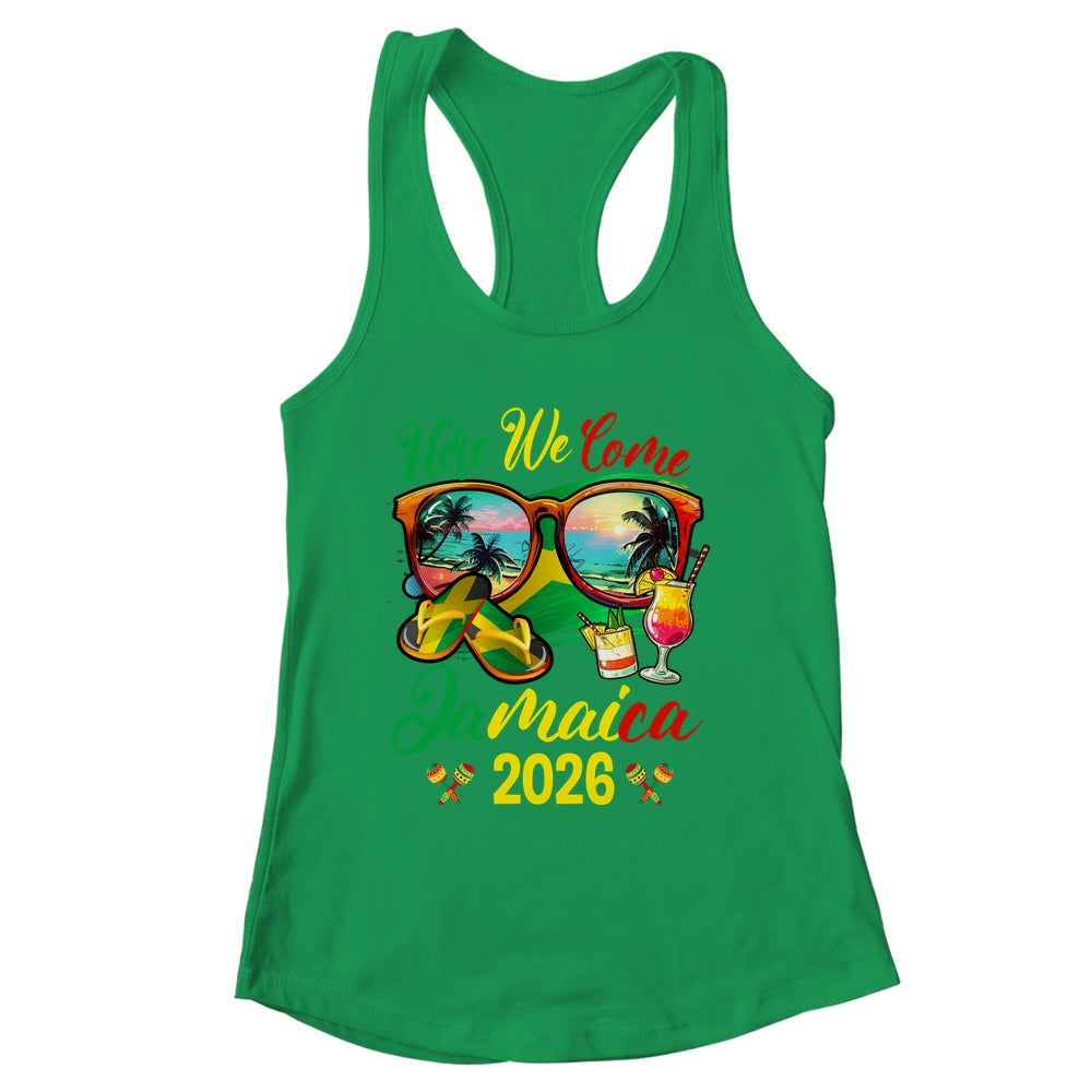 Here We Come Jamaica 2026 Family Vacation Matching Group Shirt & Tank Top | siriusteestore