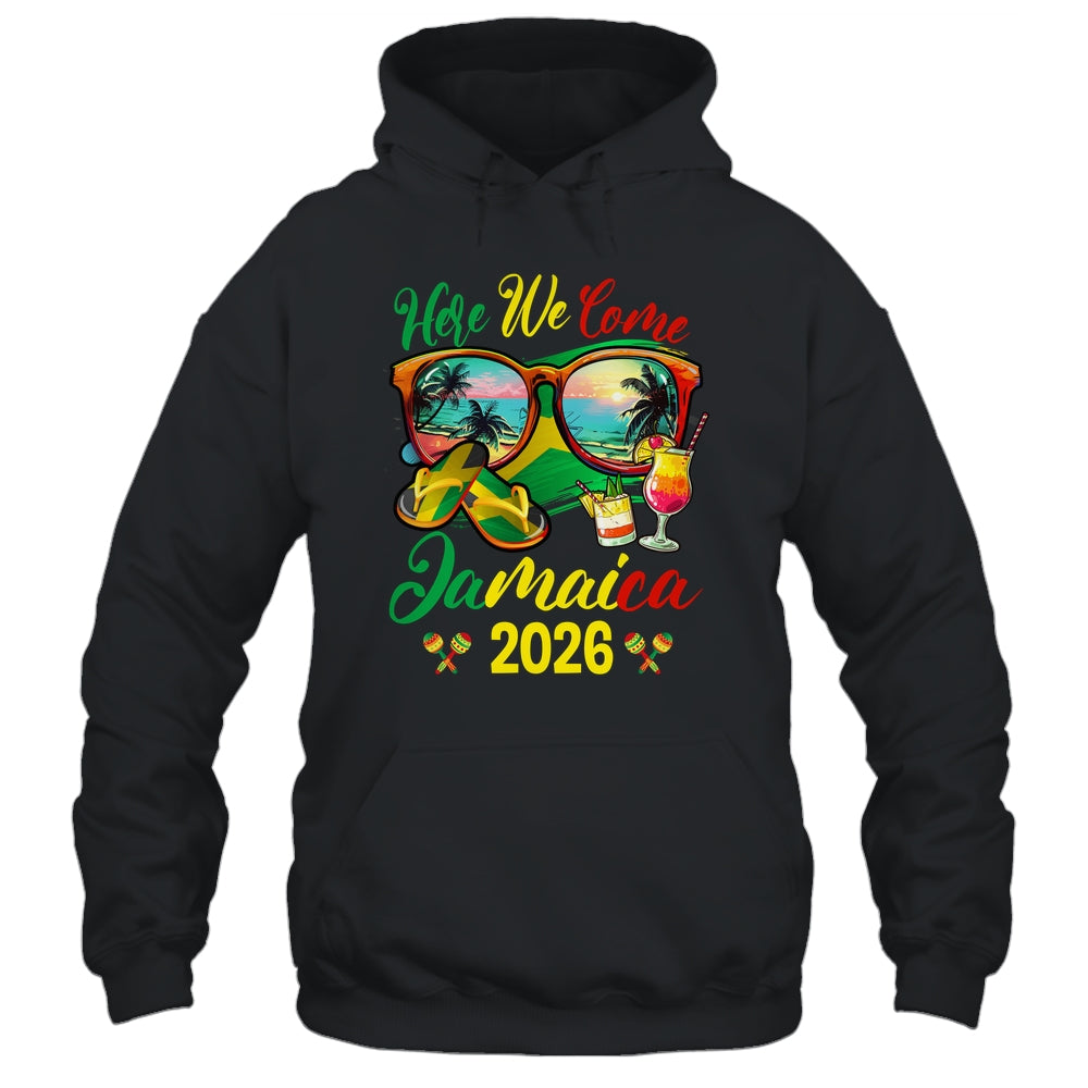 Here We Come Jamaica 2026 Family Vacation Matching Group Shirt & Tank Top | siriusteestore